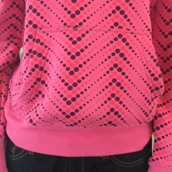 Great “Nike” Pink Circle Jaggard Print Sweatshirt - Picture 5 of 6